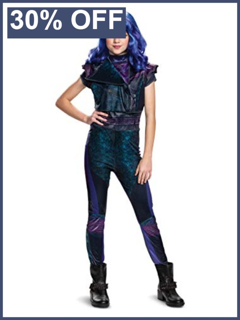 Kids Mal Descendants 3 Costume Jumpsuit Vest Halloween Pretend Play